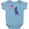 Patriotic T-Rex Baby Bodysuit