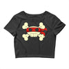 ninja pirate jolly roger Crop Top