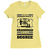 Never Underestimate A Granddad With An Engineer Degree Ladies Fitted T-Shirt