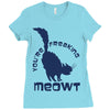 CHECK MEOWT CAT Ladies Fitted T-Shirt