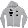 am pm Zipper Hoodie
