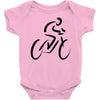 bike rider biker cyclist Baby Onesie