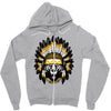native american chief bear Zipper Hoodie