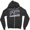 good wine good friends Zipper Hoodie