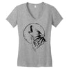 full moon Women's V-Neck T-Shirt
