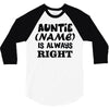 personalised auntie 3/4 Sleeve Shirt