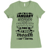 I Am A January Women Ladies Fitted T-Shirt