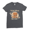 take it easy Ladies Fitted T-Shirt