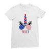 4th of July Ladies Fitted T-Shirt