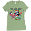 lion mouth hands Ladies Fitted T-Shirt