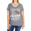 true friend (boxer) Ladies Curvy T-Shirt