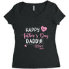 Happy Fathers Day Daddy Women's Triblend Scoop T-shirt