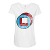 square in circle Maternity Scoop Neck T-shirt