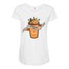 pupkin spice latte Maternity Scoop Neck T-shirt