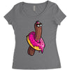 stickers Women's Triblend Scoop T-shirt