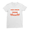 I Love Someone with Skin Cancer to The Moon and Back to Infinity Ladies Fitted T-Shirt