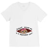 September Peeking Out Baby Girl V-Neck Tee