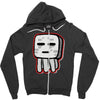 minecraft ghast drawing Zipper Hoodie