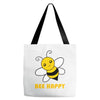 bee happy Tote Bags