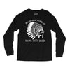 my indian name is runs with beer Long Sleeve Shirts