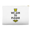 we aim to please Accessory Pouches