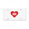 Equality Heart License Plate