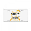 i'm not a widow i'm a wife to a husband with wings License Plate