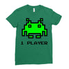 arcade player one Ladies Fitted T-Shirt