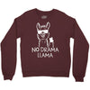 no drama llama Crewneck Sweatshirt