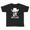 outlaw cow boy motor bike Toddler T-shirt
