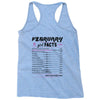 February Girl Facts Aquarius Racerback Tank