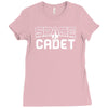 space cadet space ship Ladies Fitted T-Shirt