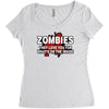 zombies love you, ideal birthday gift or present Women's Triblend Scoop T-shirt