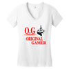 old school gamer Women's V-Neck T-Shirt