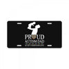 proud Autism dad License Plate