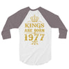 kings are born in 1977 3/4 Sleeve Shirt