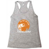the man the myth the fishing Racerback Tank