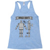 onward robots! &ndash; by chris ware Racerback Tank