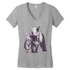 bear block Women's V-Neck T-Shirt