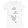 airbrushed stencil Ladies Fitted T-Shirt