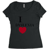 i dyslexia Women's Triblend Scoop T-shirt