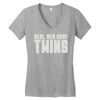 real men make twins Women's V-Neck T-Shirt
