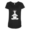 Yoga with Goat Maternity Scoop Neck T-shirt