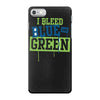 i bleed blue and green iPhone 7 Case