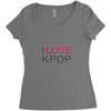love pop Women's Triblend Scoop T-shirt