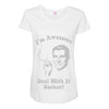 i'm awesome  funnycomic deal with it party retro cool Maternity Scoop Neck T-shirt