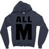 All M Zipper Hoodie