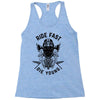 ride fast die young Racerback Tank
