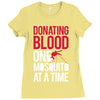 donating blood one mosquito funny Ladies Fitted T-Shirt