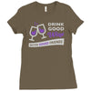 good wine good friends Ladies Fitted T-Shirt